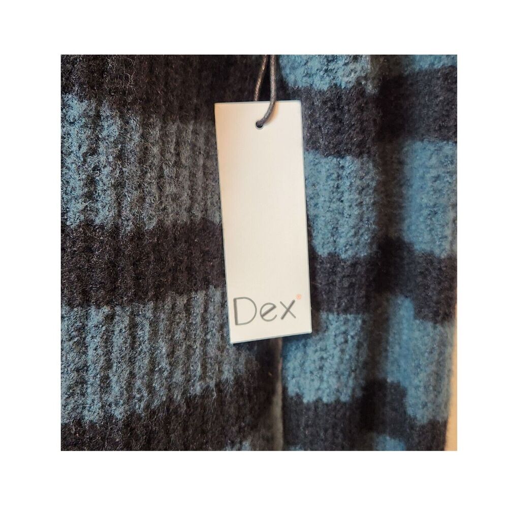 Dex Teal Long Sleeve Open Front Duster Cardigan Sweater Medium NWT - Picture 4 of 7